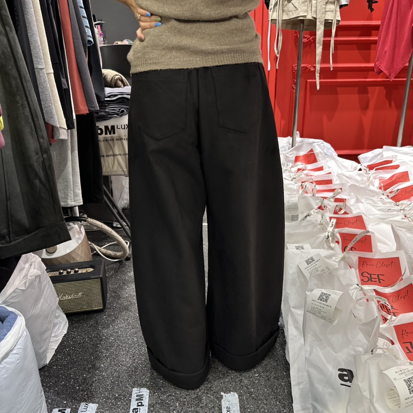 RARE CLOSET東大門實拍女士新款熱賣時尚人氣休閑褲麂皮RARE CLOSET休閑褲