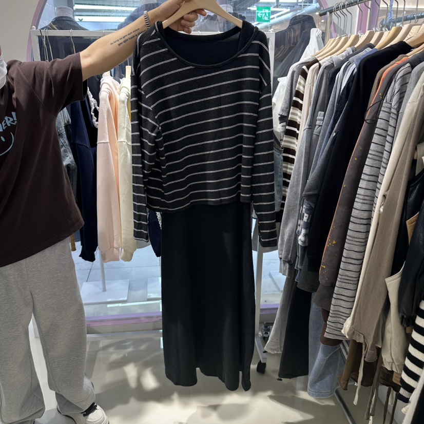 JH.STUDIO-Q東大門代購女士新款休閑熱賣時尚套裝格子無袖JH.STUDIO-Q套裝圖色2