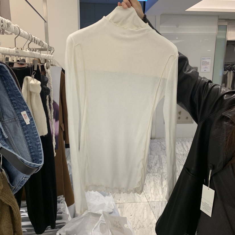 MAG東大門代購女裝新品真品時尚熱賣人氣休閑長袖T恤羊絨SALONDEMAG長袖T恤圖色3