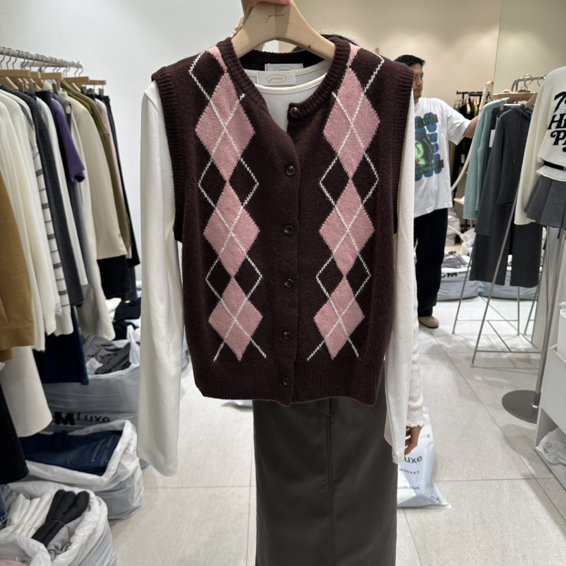 GRACIA東大門代購女裝新品推薦熱賣時尚真品馬甲不含內搭GRACIA馬甲圖色2