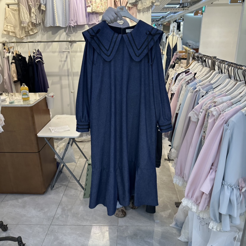 PAPA東大門代購女士新款熱賣真品推薦人氣時尚休閑連衣裙Papaine/HALMADE連衣裙圖色1