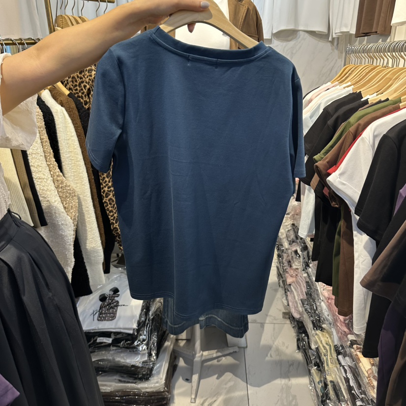 COCO HOLIC東大門直郵女士新品熱賣休閑人氣T恤豹紋緞帶COCO HOLICT恤