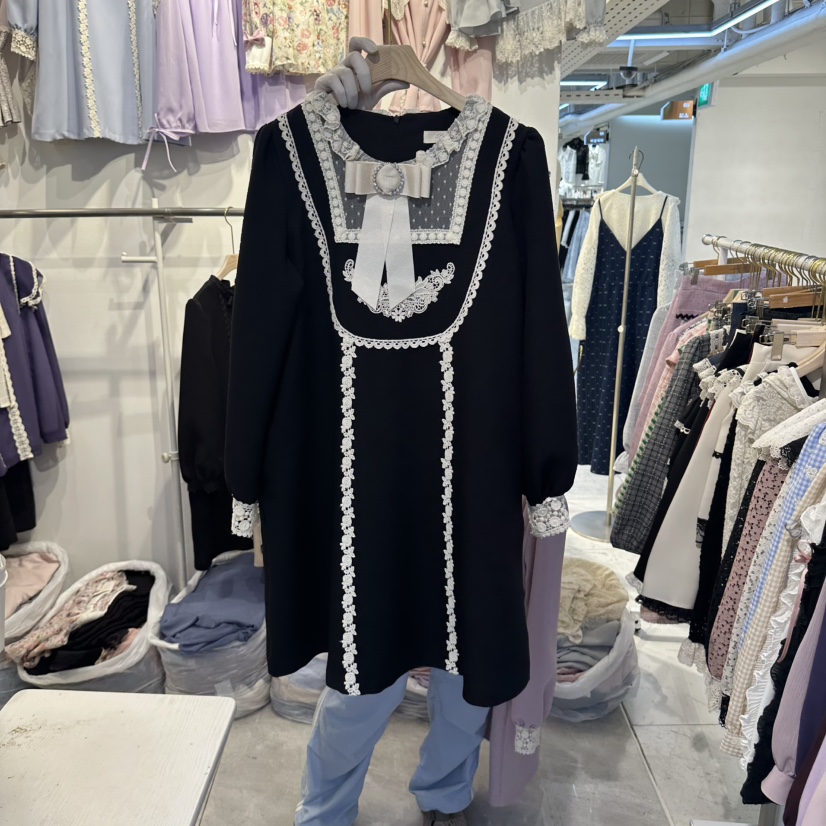 PAPA韓國直郵女裝新品時尚推薦真品熱賣人氣休閑連衣裙Papaine/HALMADE連衣裙圖色3