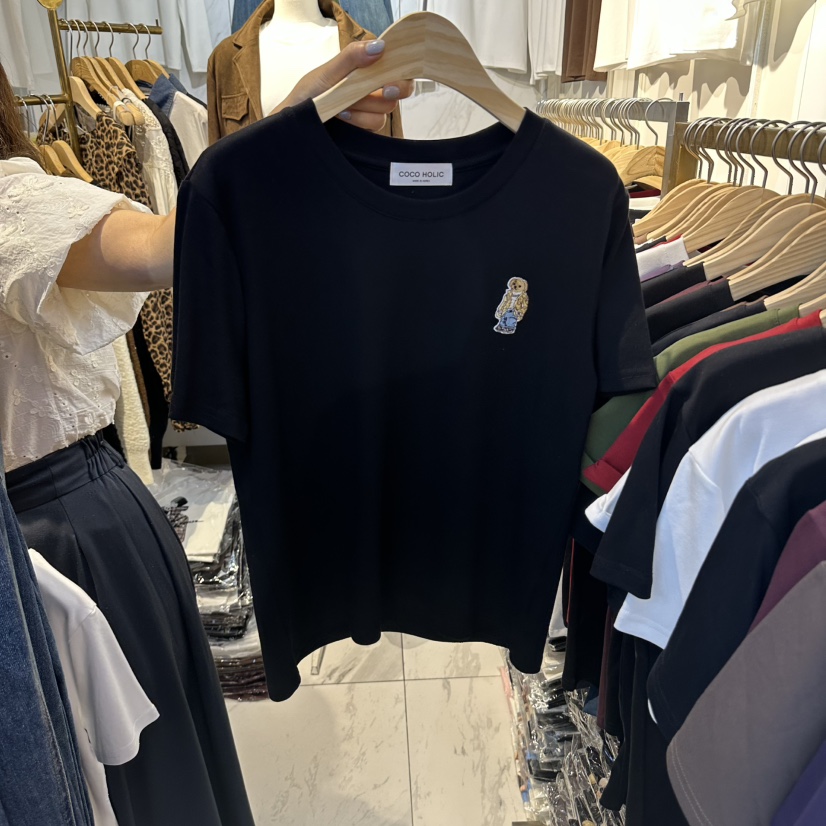 COCO HOLIC韓國直郵女士新品人氣熱賣時尚休閑真品推薦T恤COCO HOLICT恤圖色2