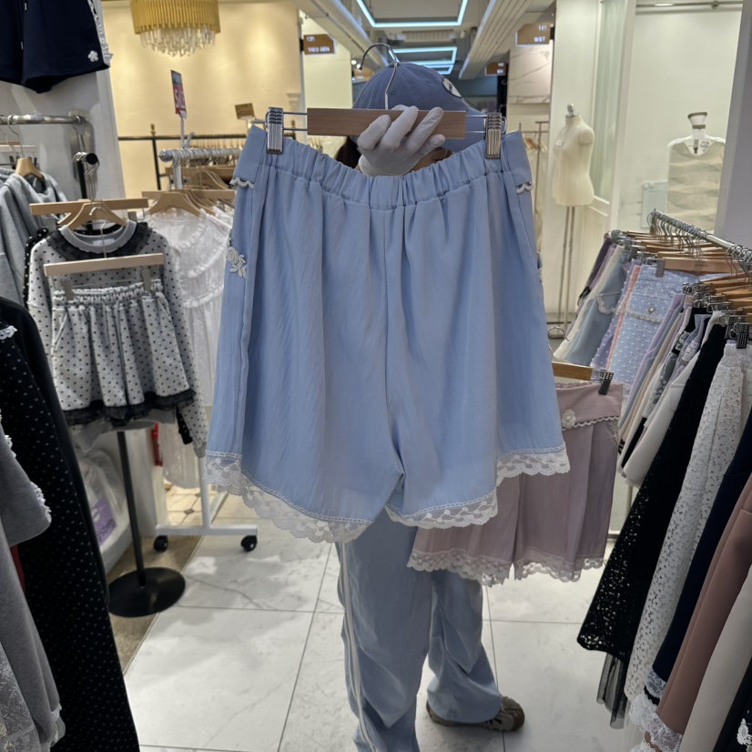 PAPA韓國直郵女士新品熱賣真品時尚人氣休閑推薦短褲Papaine/HALMADE短褲