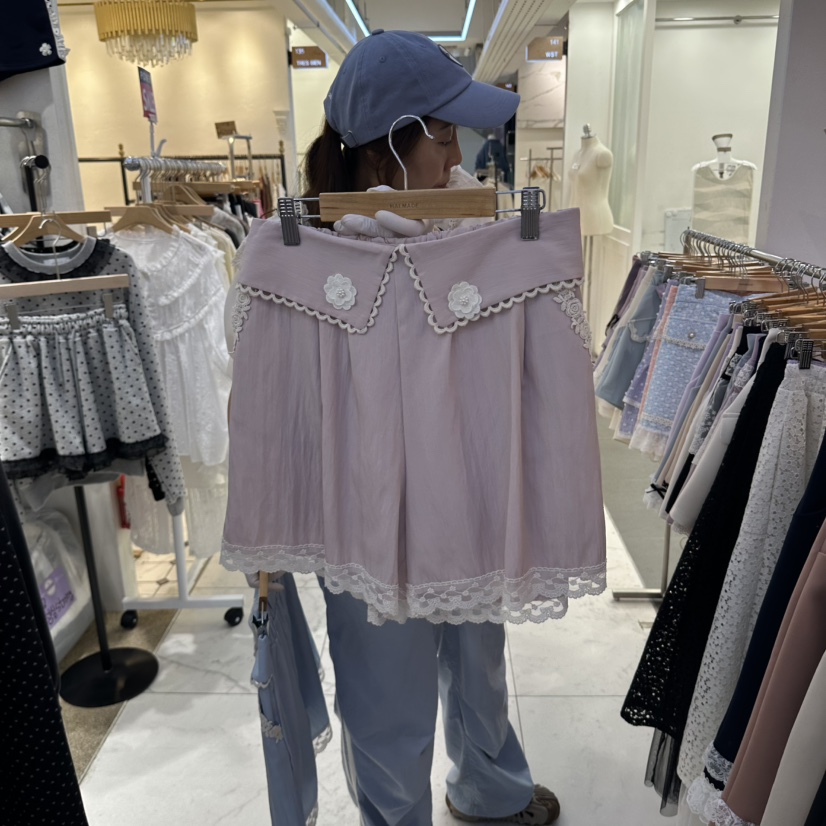 PAPA韓國直郵女士新品熱賣真品時尚人氣休閑推薦短褲Papaine/HALMADE短褲圖色2