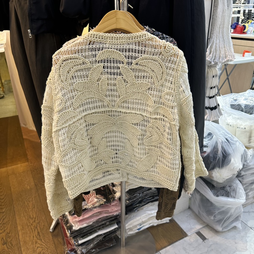 COCO HOLIC韓國代購女士新品推薦人氣休閑熱賣時尚開衫花朵COCO HOLIC開衫