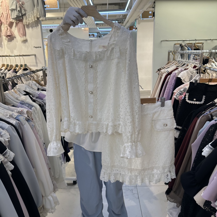PAPA東大門代購女裝新品真品熱賣休閑推薦時尚人氣套裝Papaine/HALMADE套裝圖色1