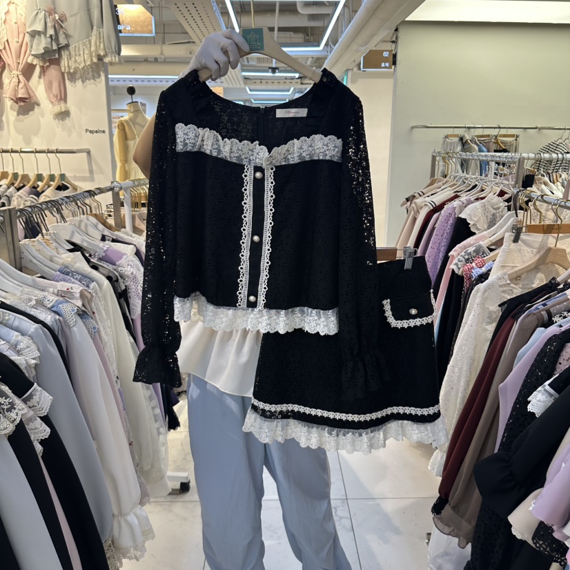 PAPA東大門代購女裝新品真品熱賣休閑推薦時尚人氣套裝Papaine/HALMADE套裝圖色2