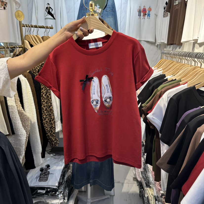 COCO HOLIC東大門實拍女士新品時尚休閑人氣熱賣推薦T恤COCO HOLICT恤圖色3