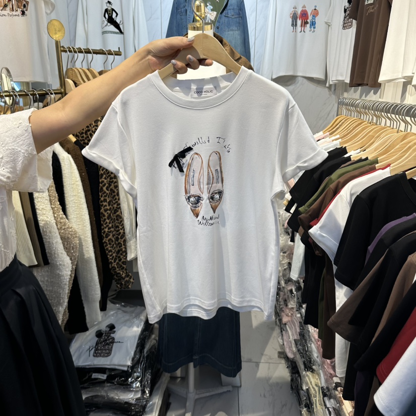 COCO HOLIC東大門實拍女士新品時尚休閑人氣熱賣推薦T恤COCO HOLICT恤圖色4