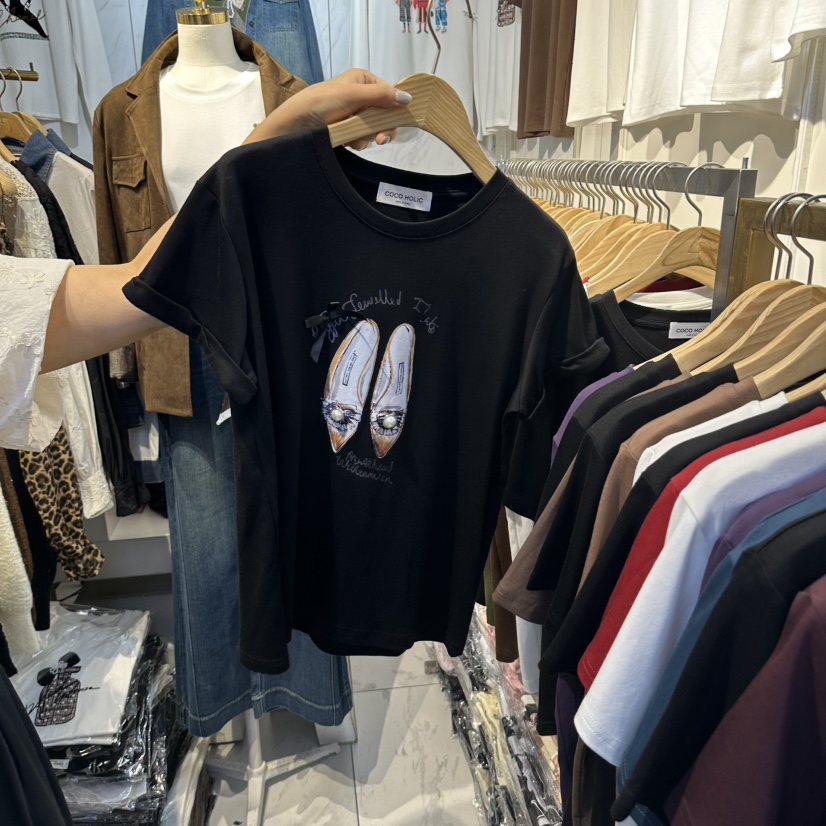 COCO HOLIC東大門實拍女士新品時尚休閑人氣熱賣推薦T恤COCO HOLICT恤圖色5