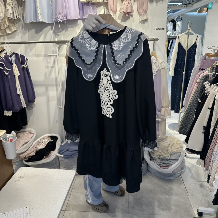 PAPA韓國代購女士新款休閑熱賣人氣推薦真品時尚連衣裙Papaine/HALMADE連衣裙圖色3
