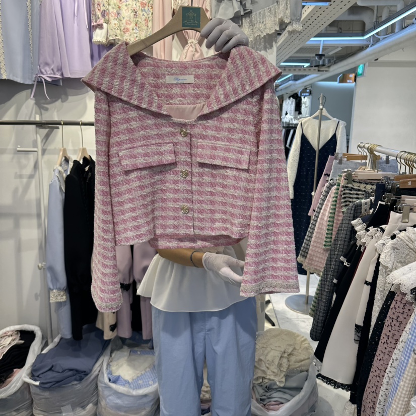 PAPA韓國直郵女裝新款休閑推薦熱賣人氣真品時尚夾克Papaine/HALMADE夾克圖色1