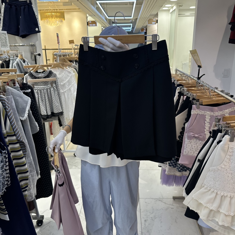 PAPA東大門實拍女士新品休閑時尚推薦真品熱賣人氣短褲Papaine/HALMADE短褲圖色2