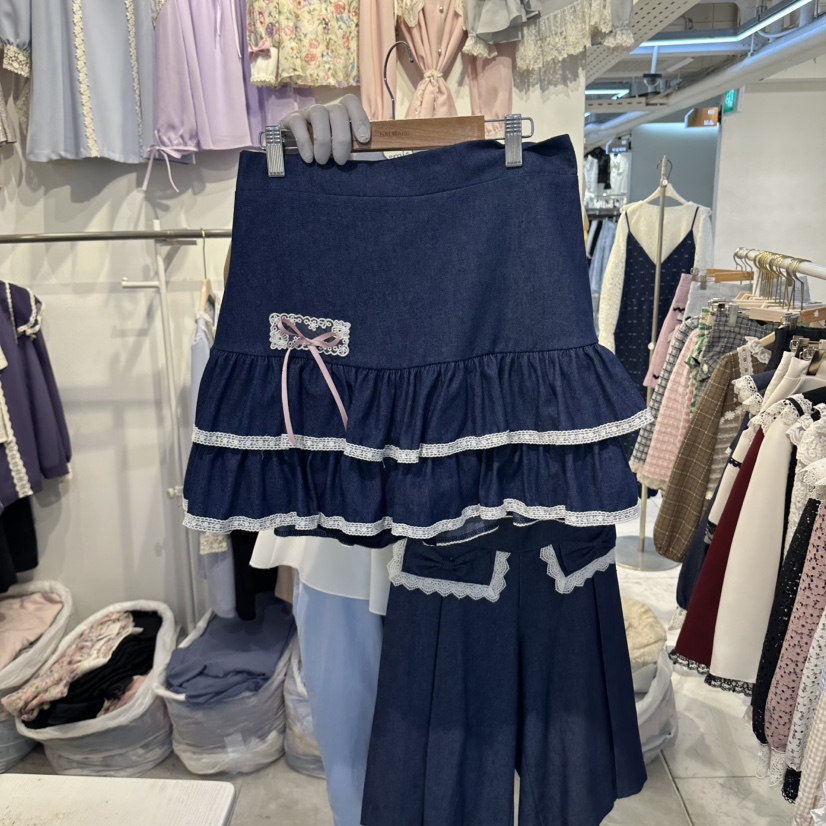 PAPA東大門代購女士新款熱賣推薦休閑人氣真品半身裙中短裙Papaine/HALMADE半身裙/中短裙圖色1