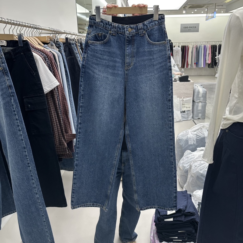 PAI韓國直郵女士新款真品休閑熱賣人氣推薦時尚牛仔褲短款[PΛi]_PAi牛仔褲圖色1