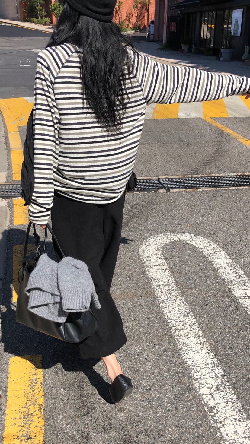 OVER RICH韓國代購女裝新款人氣休閑時尚熱賣真品長袖T恤OVER RICH長袖T恤