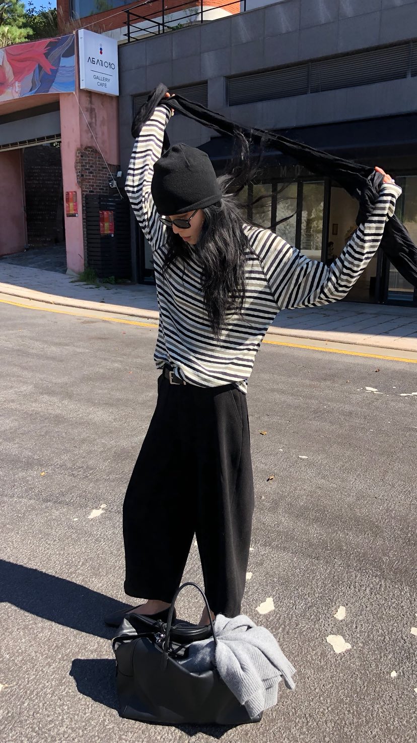 OVER RICH韓國代購女裝新款人氣休閑時尚熱賣真品長袖T恤OVER RICH長袖T恤
