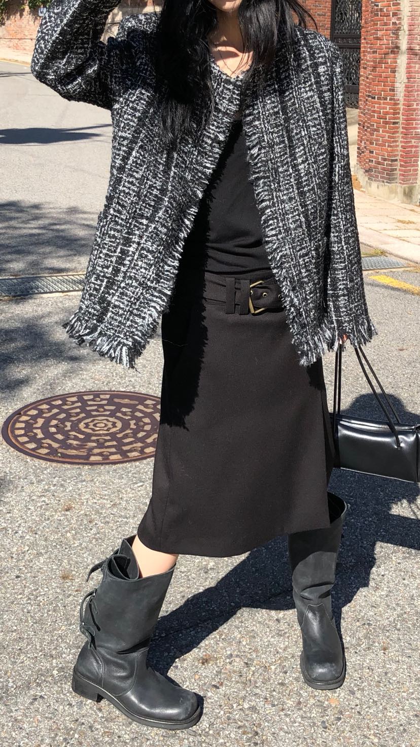 OVER RICH東大門實拍女裝新款真品熱賣半身裙中短裙含腰帶OVER RICH半身裙/中短裙