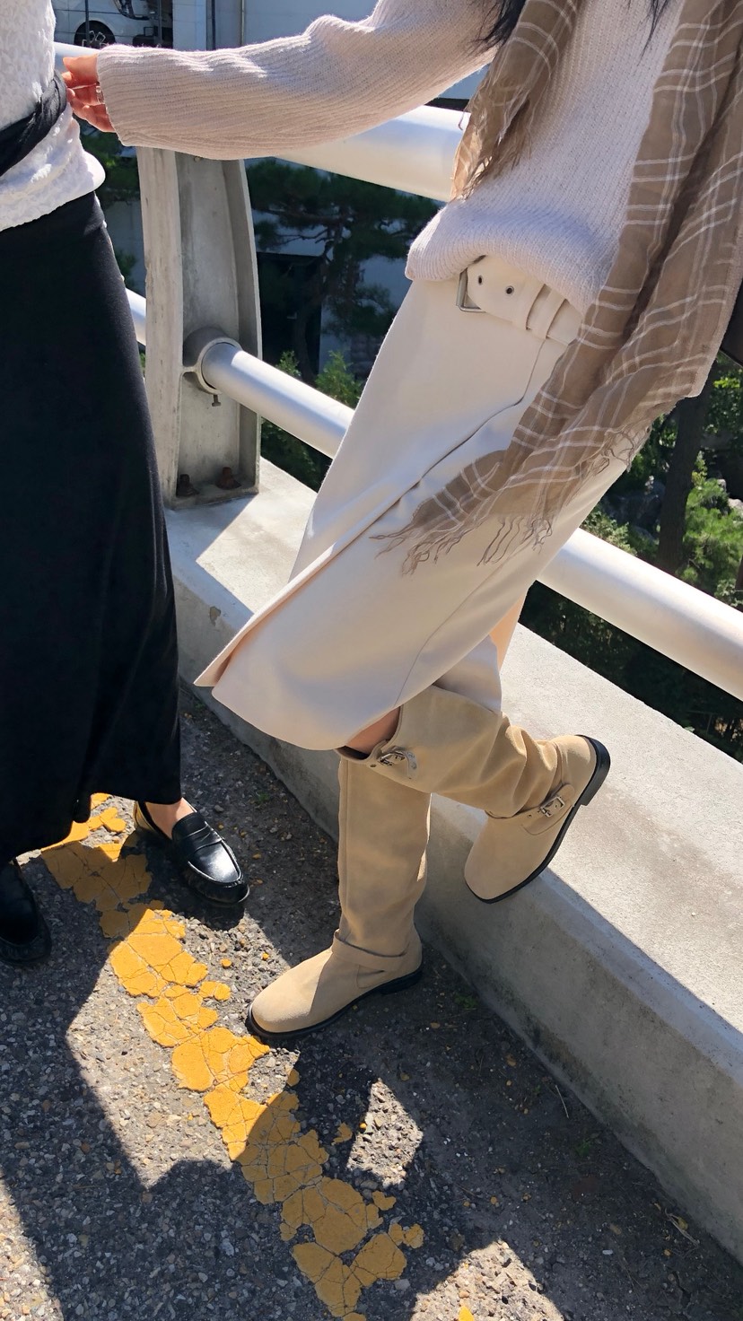 OVER RICH東大門實拍女裝新款真品熱賣半身裙中短裙含腰帶OVER RICH半身裙/中短裙