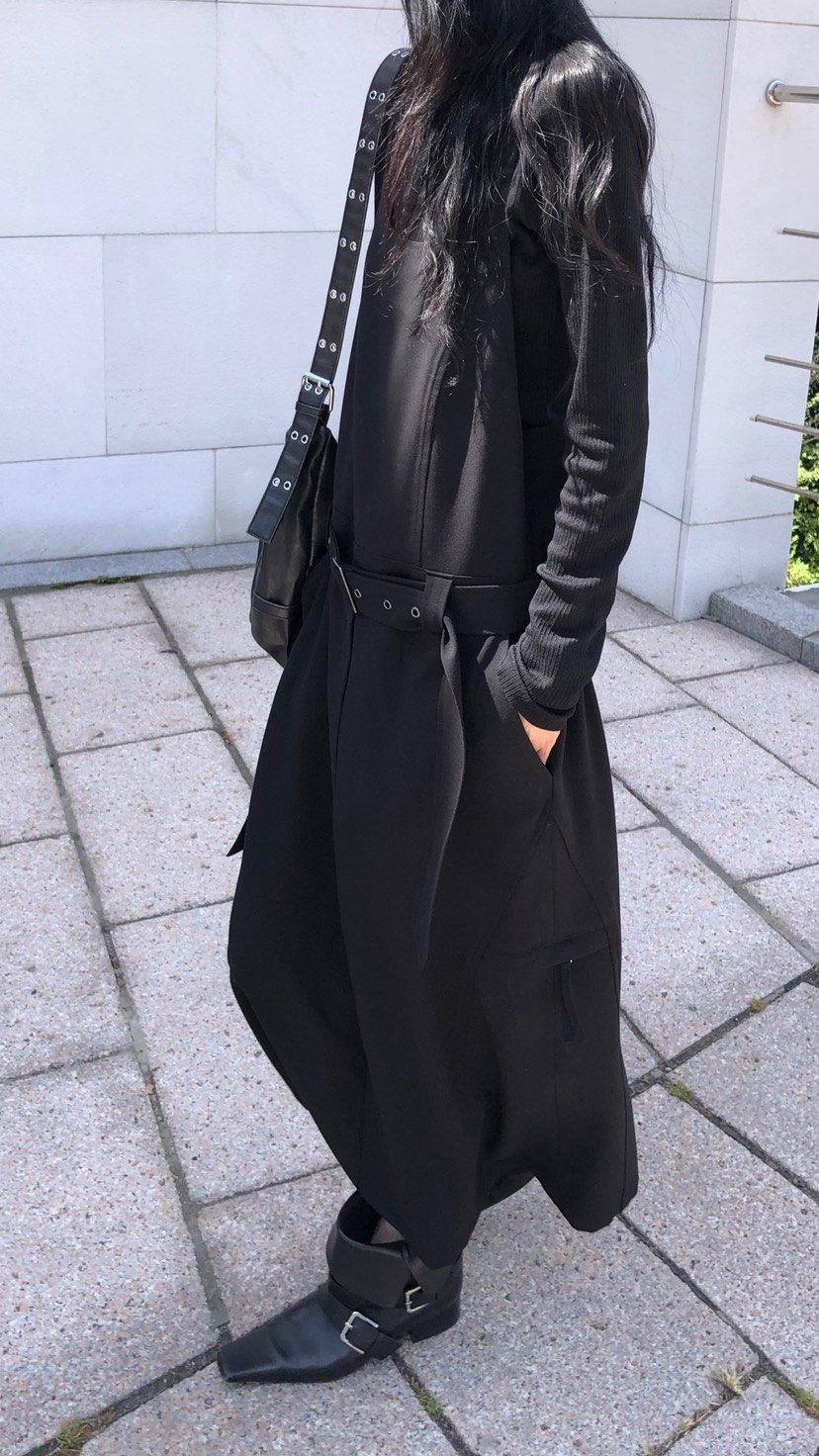 OVER RICH東大門直郵女士新品時尚人氣推薦連衣裙OPS含腰帶OVER RICH連衣裙