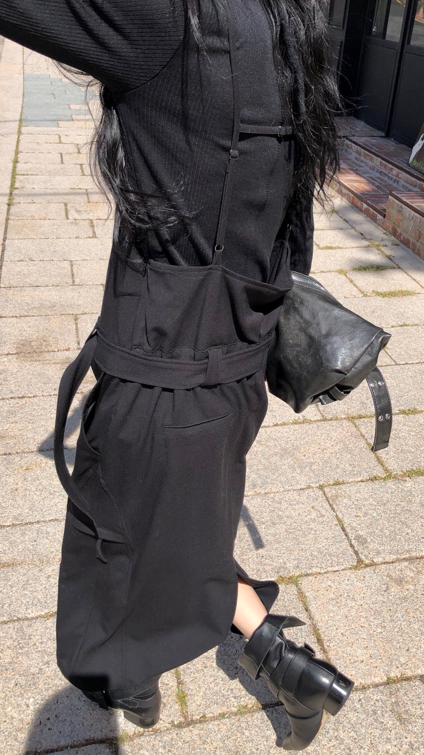 OVER RICH東大門直郵女士新品時尚人氣推薦連衣裙OPS含腰帶OVER RICH連衣裙