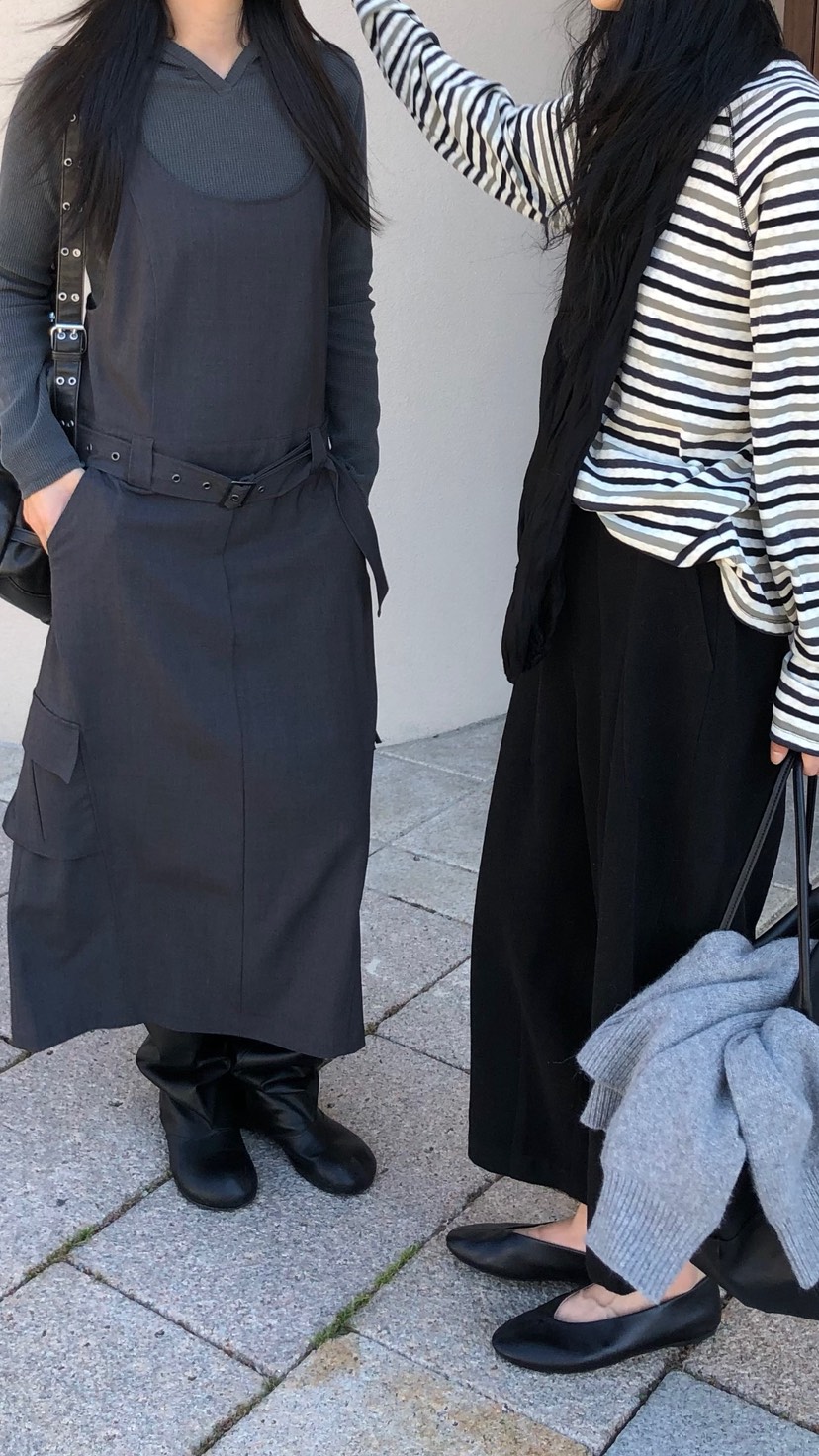 OVER RICH東大門直郵女士新品時尚人氣推薦連衣裙OPS含腰帶OVER RICH連衣裙