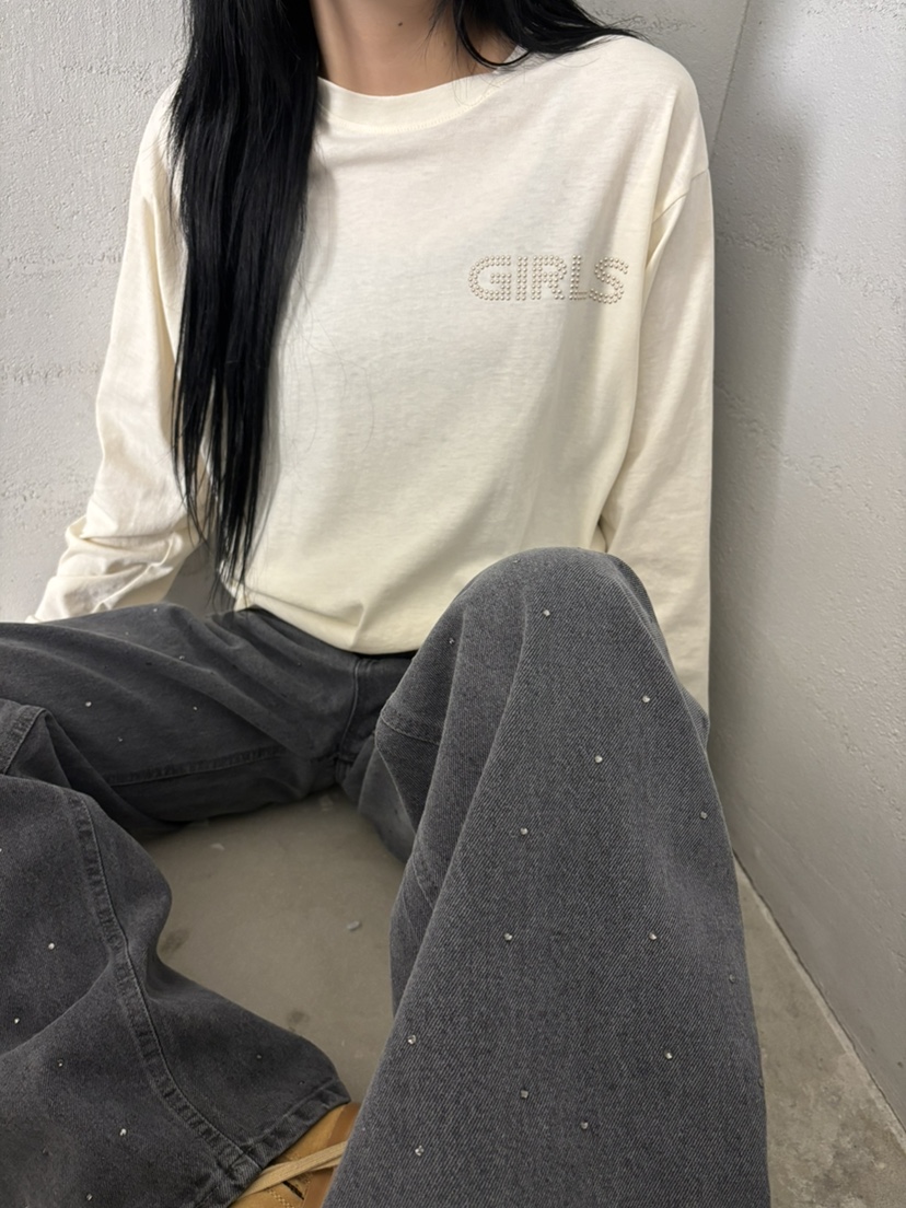 MABE韓國直郵女士新款休閑真品推薦時尚人氣熱賣長袖T恤MABE長袖T恤