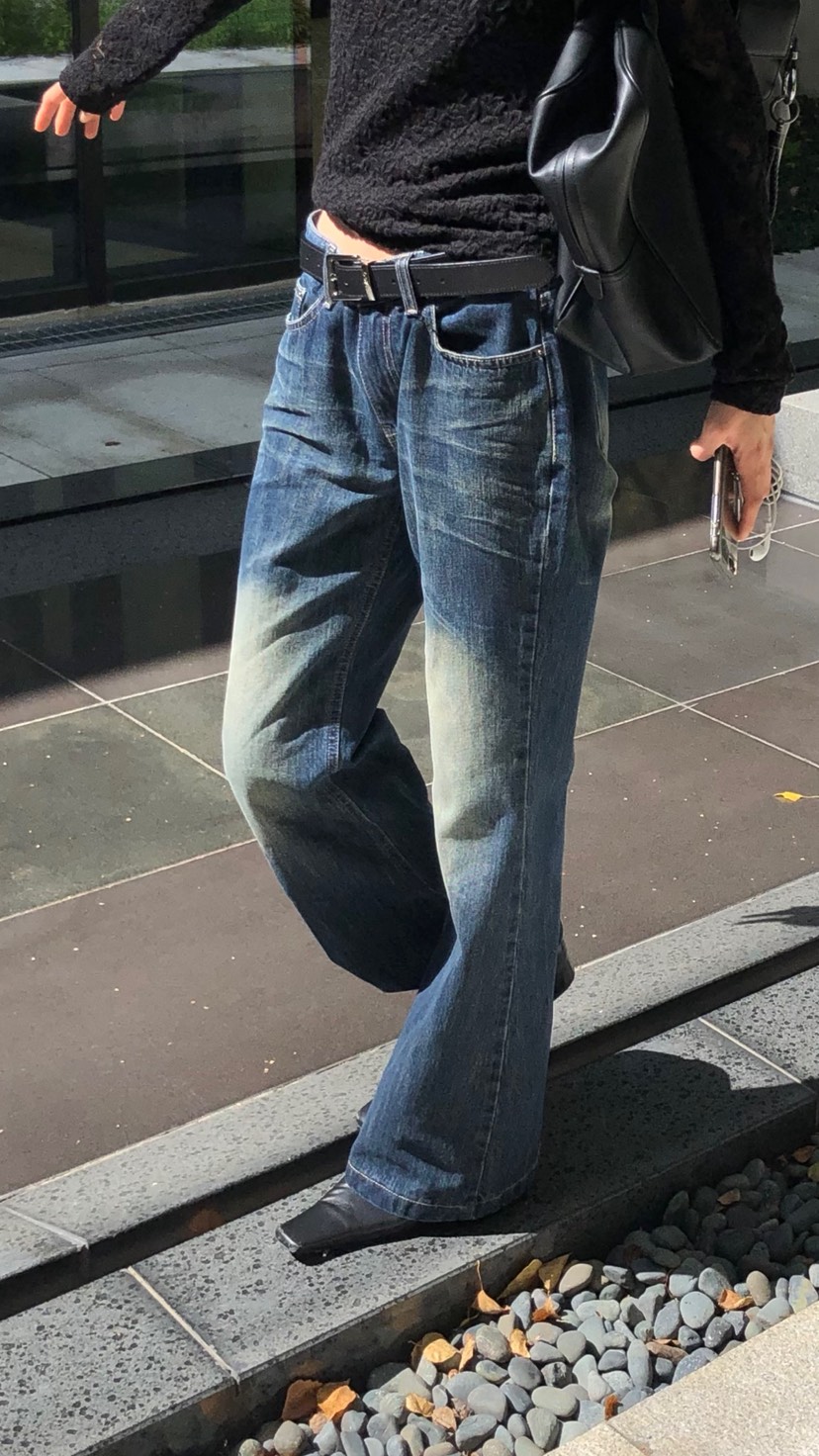OVER RICH韓國代購女裝新品休閑時尚人氣推薦牛仔褲低幫OVER RICH牛仔褲