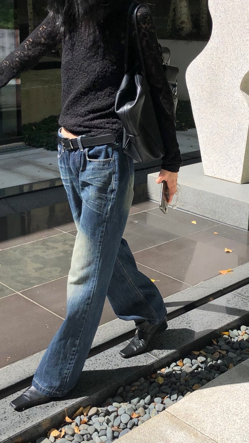 OVER RICH韓國代購女裝新品休閑時尚人氣推薦牛仔褲低幫OVER RICH牛仔褲
