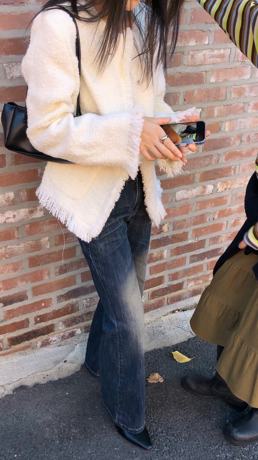 OVER RICH韓國代購女裝新款時尚熱賣人氣休閑推薦夾克花呢OVER RICH夾克