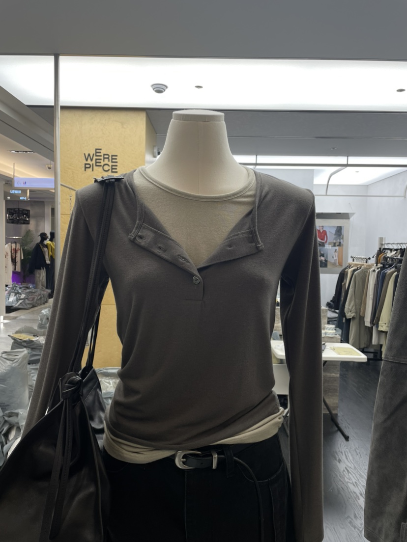 KARE/WEREPIECE韓國直郵女裝新品熱賣休閑人氣時尚長袖T恤KARE/WEREPIECE長袖T恤圖色1