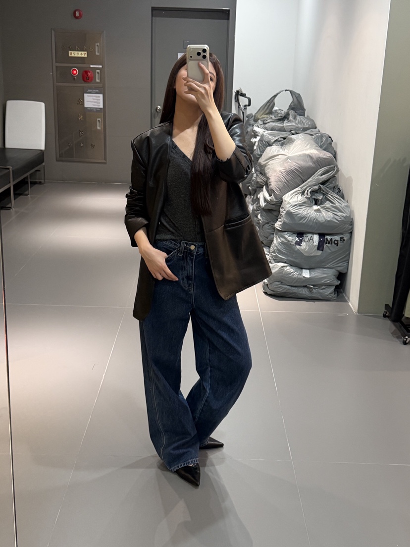 MUYBIEN東大門實拍女裝新品時尚休閑推薦人氣真品熱賣皮衣MUYBIEN皮衣