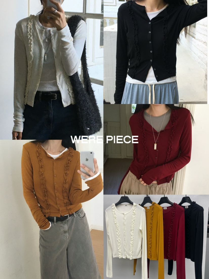 KARE/WEREPIECE韓國代購女裝新款休閑熱賣推薦長袖T恤褶皺KARE/WEREPIECE長袖T恤
