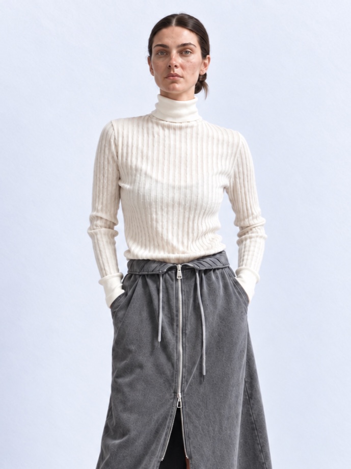 NEOUL東大門實拍女士新品時尚熱賣真品推薦人氣針織衫扭曲NEOUL/ahin雙領標簽針織衫