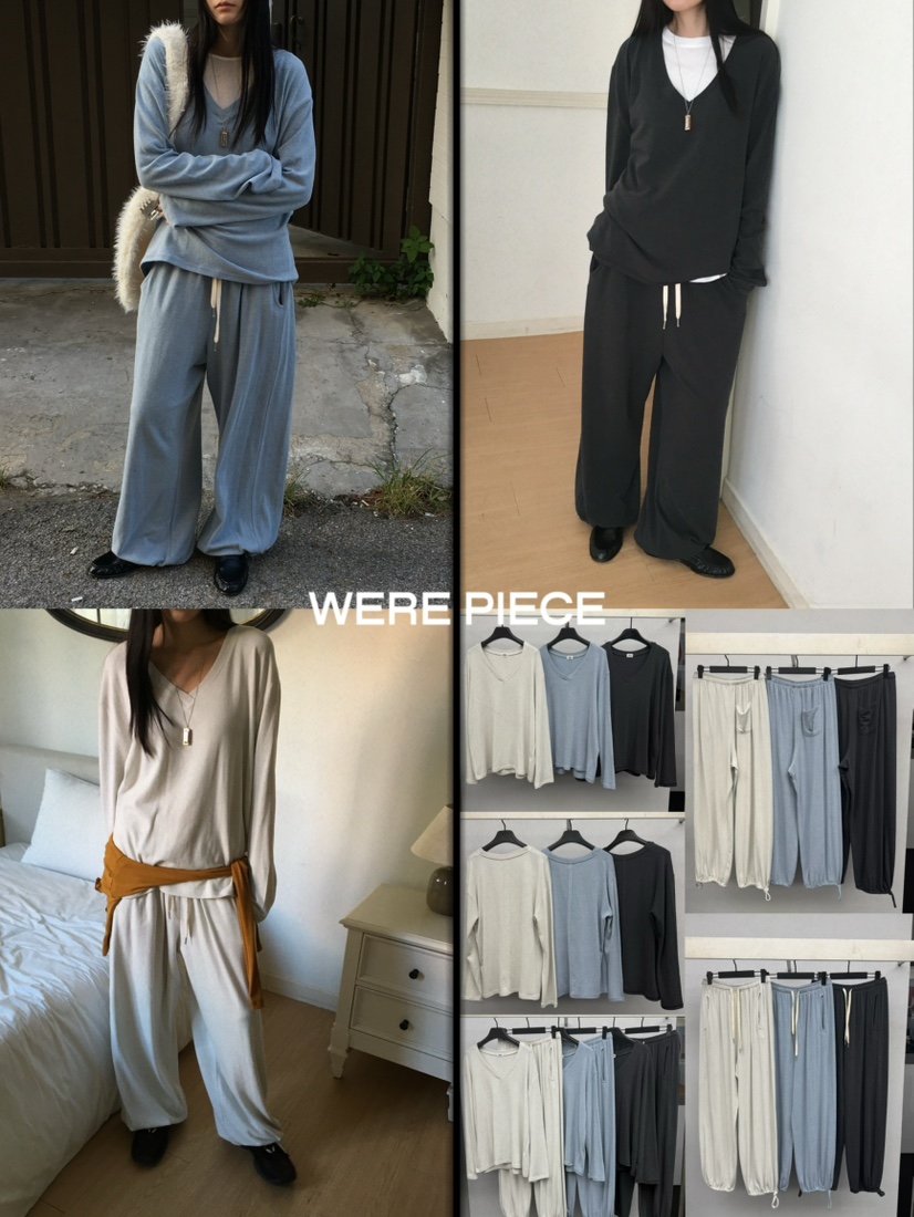 KARE/WEREPIECE韓國代購女裝新款休閑推薦熱賣休閑褲安哥拉KARE/WEREPIECE休閑褲