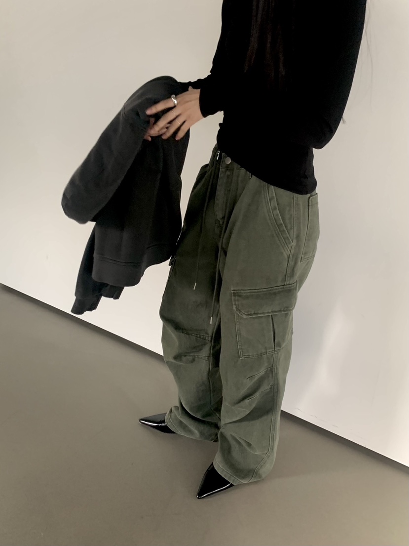 MUYBIEN東大門實拍女裝新品人氣休閑推薦時尚真品熱賣休閑褲MUYBIEN休閑褲