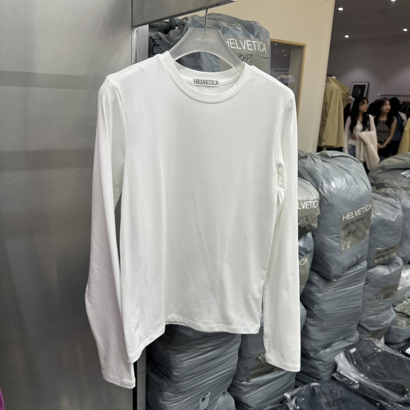 HELVETICA韓國直郵女士新品人氣時尚真品休閑熱賣長袖T恤HELVETICA長袖T恤圖色5