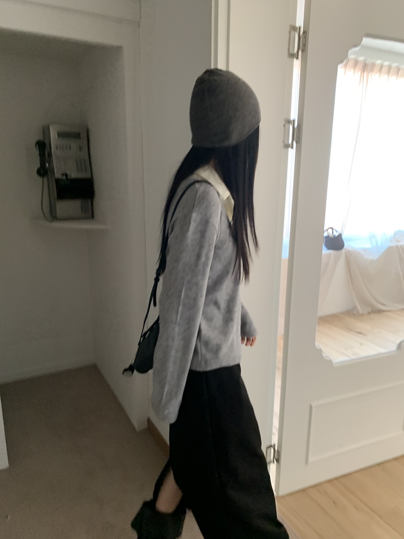 TRUE韓國代購女士新款推薦休閑時尚人氣熱賣長袖T恤假兩件TRUE長袖T恤