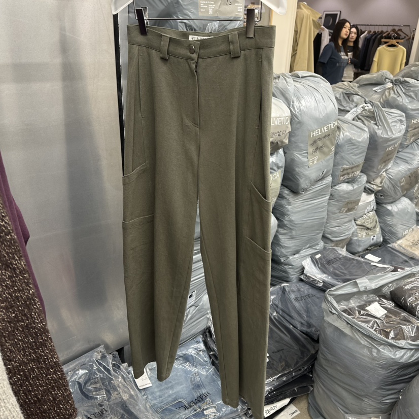 HELVETICA韓國代購女裝新品熱賣推薦時尚休閑褲工裝褲染色HELVETICA休閑褲圖色1