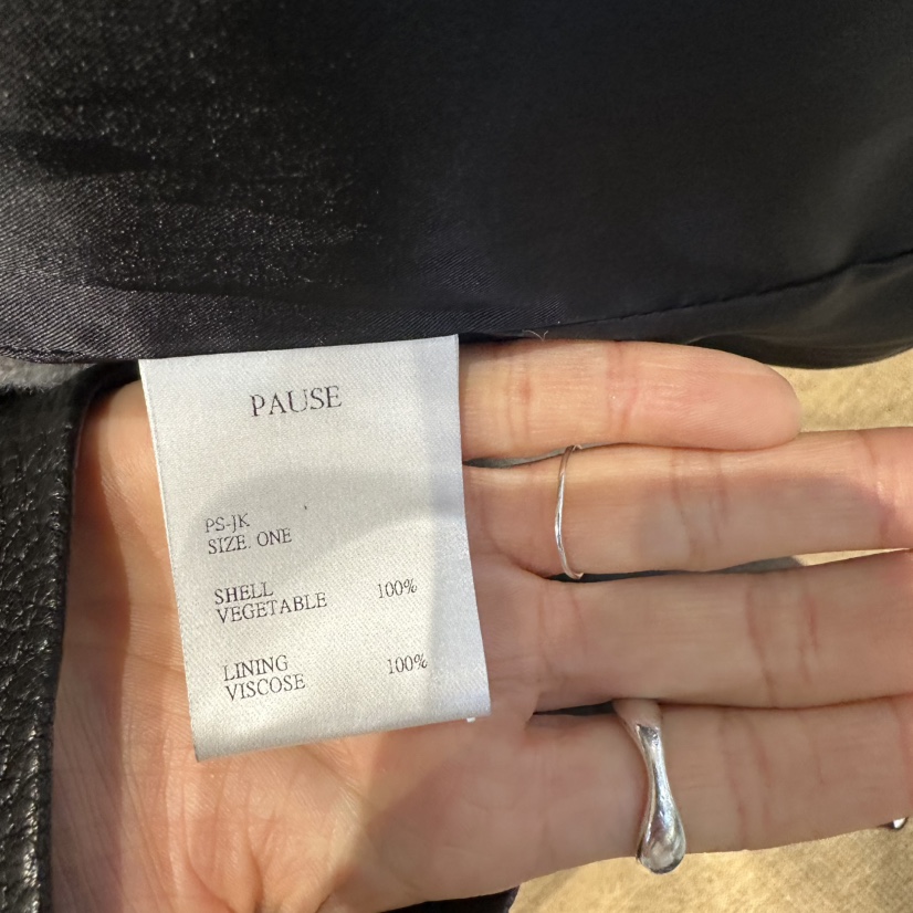 PAUSE韓國代購女士新品推薦時尚休閑人氣真品熱賣皮衣PAUSE皮衣