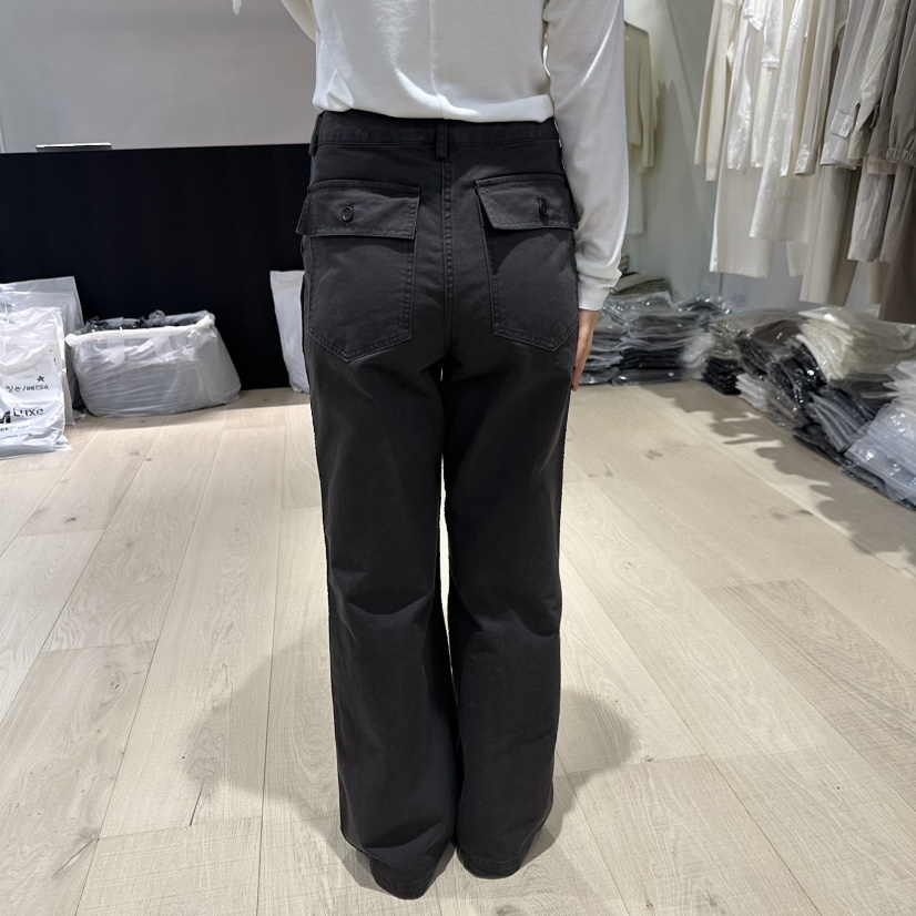 REHE韓國直郵女士新品休閑人氣推薦熱賣時尚休閑褲口袋水洗REHE休閑褲