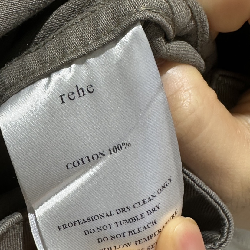 REHE韓國直郵女士新品休閑人氣推薦熱賣時尚休閑褲口袋水洗REHE休閑褲