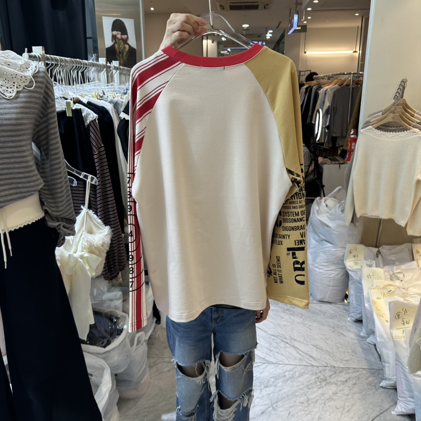 CHEAP-CHIC韓國直郵女士新款時尚推薦人氣熱賣休閑長袖T恤CHEAP-CHIC/CHARLES THE SECOND長袖T恤