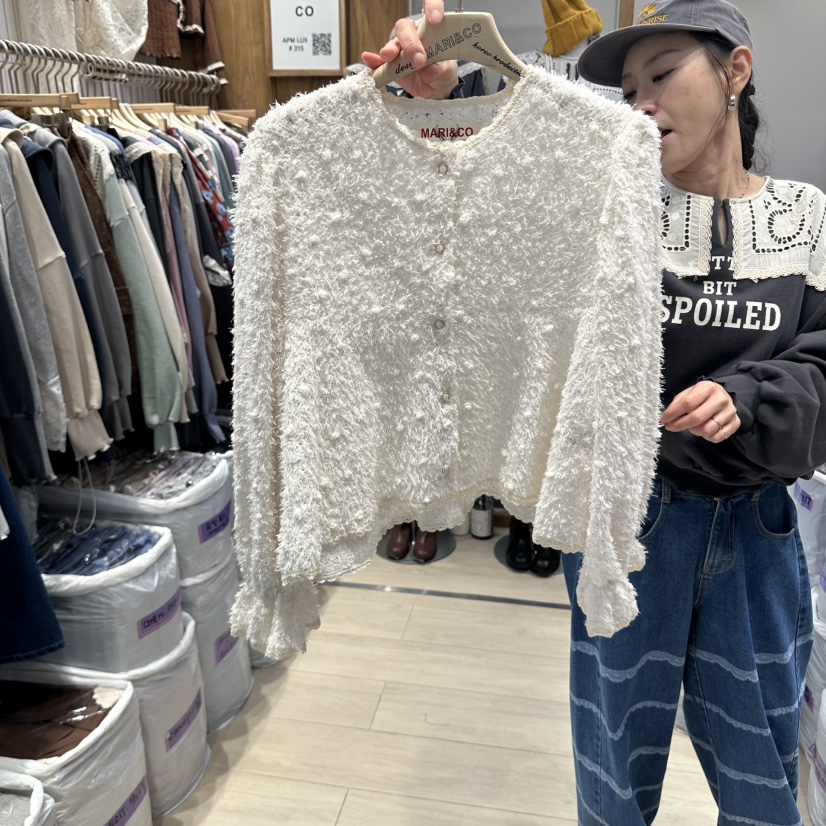 MARI CO東大門直郵女士新品推薦休閑熱賣襯衫蕾絲衫開衫MARI CO襯衫/蕾絲衫圖色1