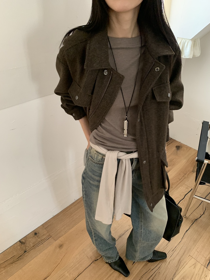 TRUE韓國代購女士新款真品人氣推薦休閑時尚熱賣夾克TRUE夾克