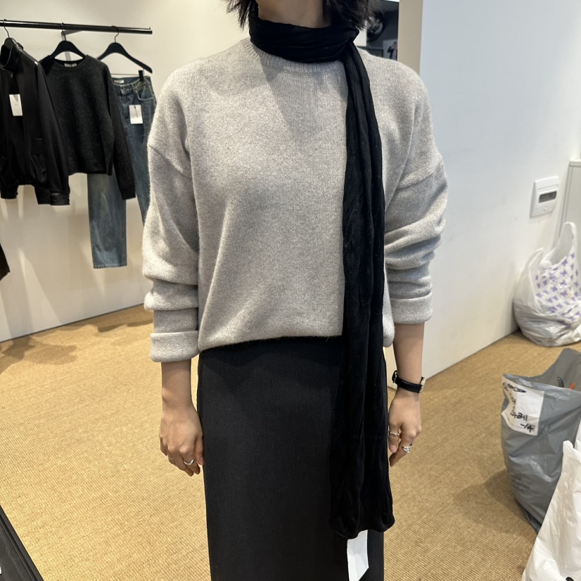 PAUSE東大門代購女士新品休閑人氣真品熱賣毛衣不含圍巾浣熊PAUSE毛衣圖色1