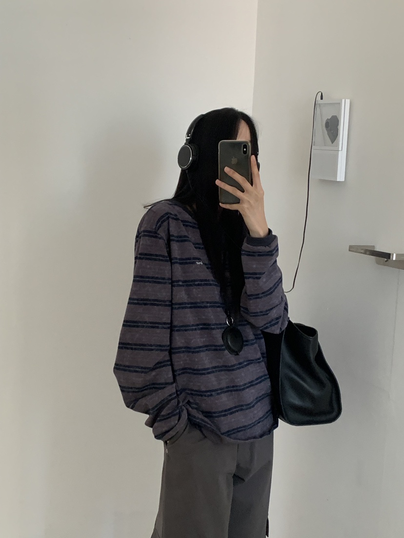 TRUE韓國代購女士新款推薦熱賣人氣休閑時尚真品長袖T恤TRUE長袖T恤