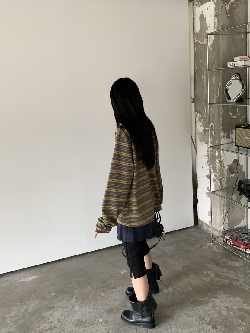 TRUE韓國代購女士新款推薦熱賣人氣休閑時尚真品長袖T恤TRUE長袖T恤
